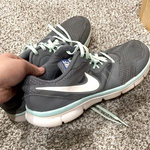 Teal and Grey Tennis shoes